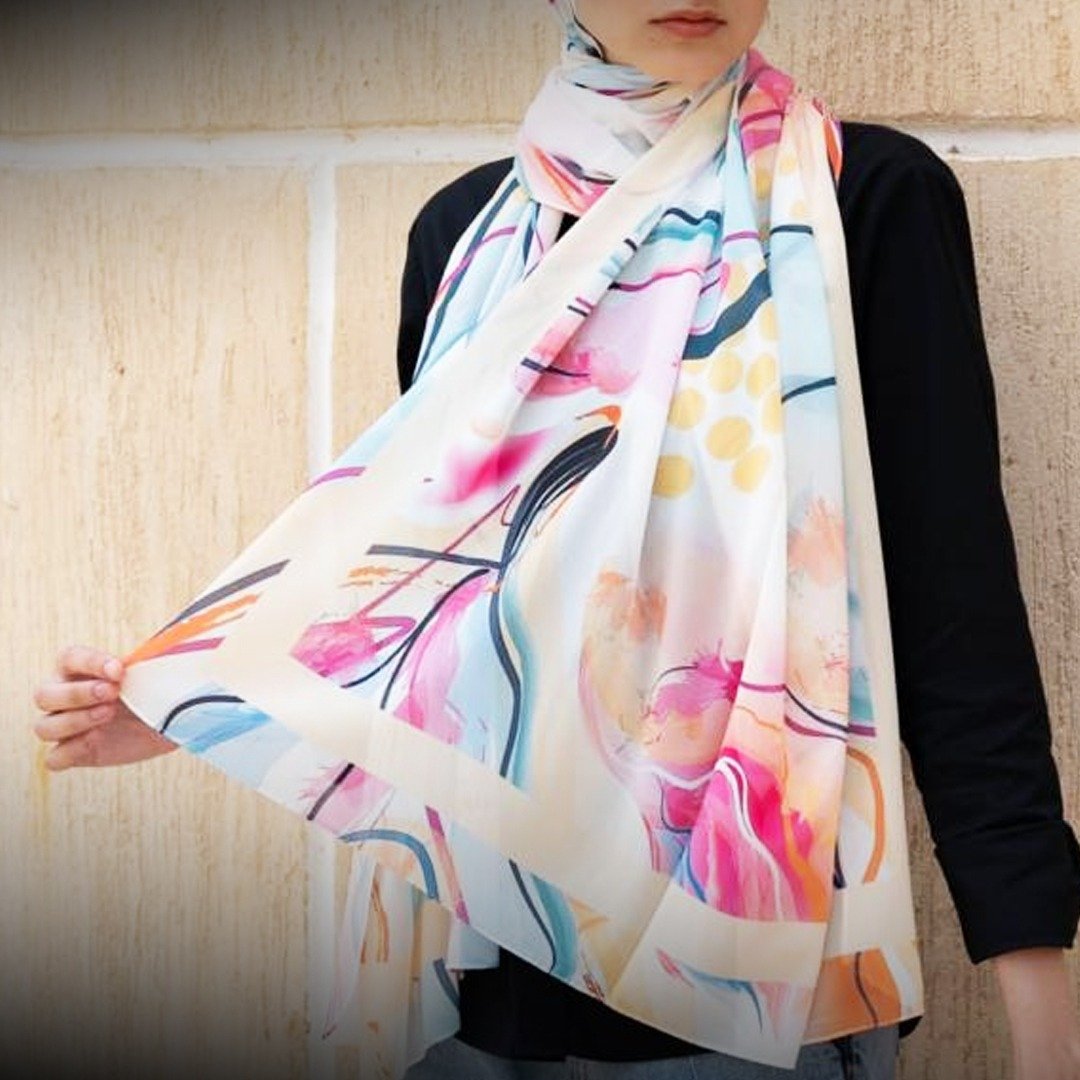 Printed chiffon